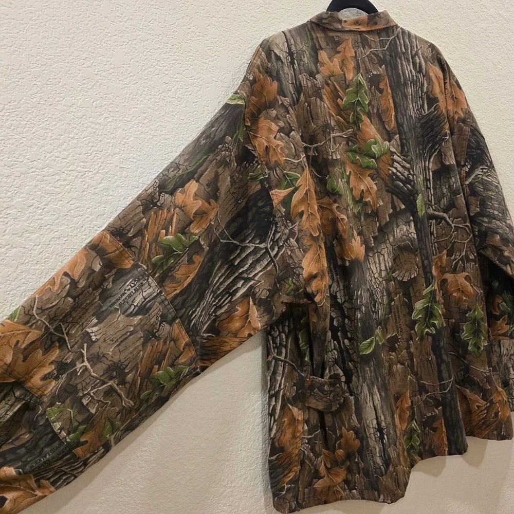 Vintage Trebark by Lynch Superflauge Camo Field Jacket Mens 2XL Camouflage 90s